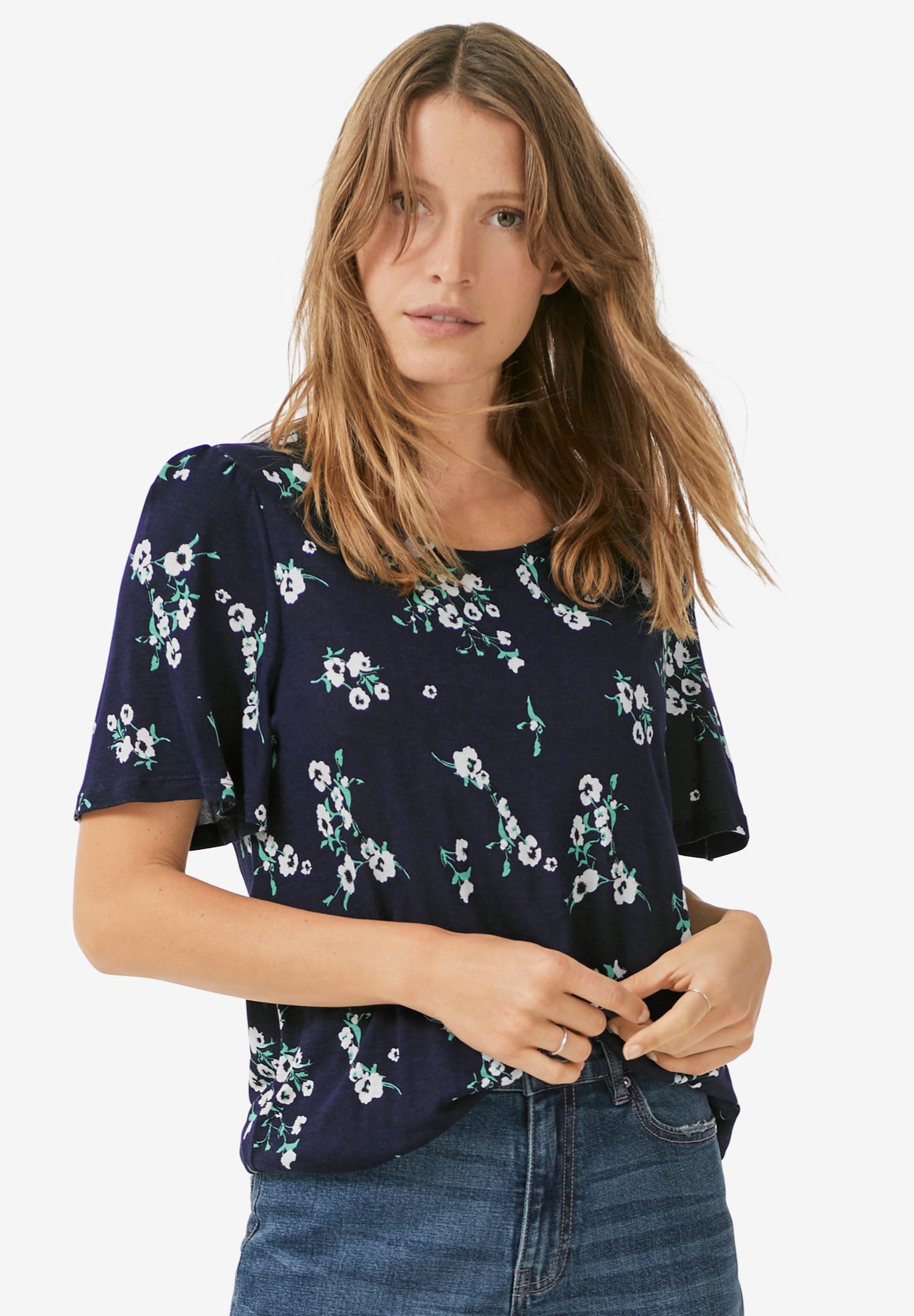 chaser flutter sleeve tee