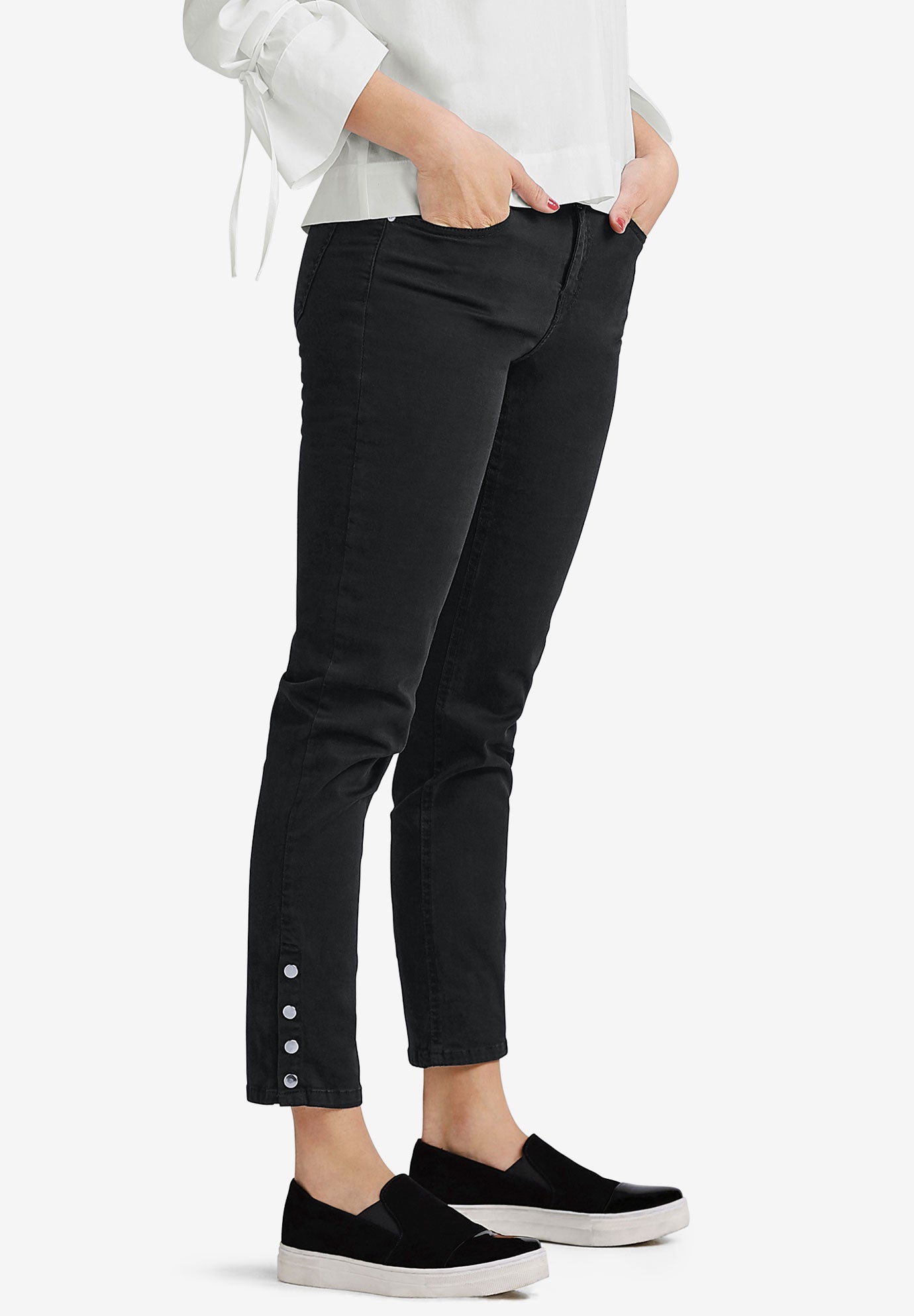 SnapHem Pants by ellos® Plus Size Pants Ellos
