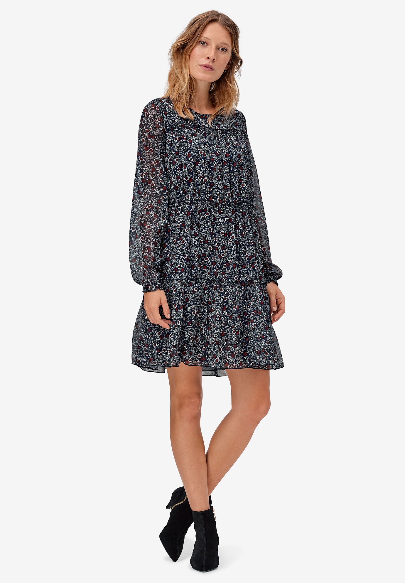 long sleeve peasant dress