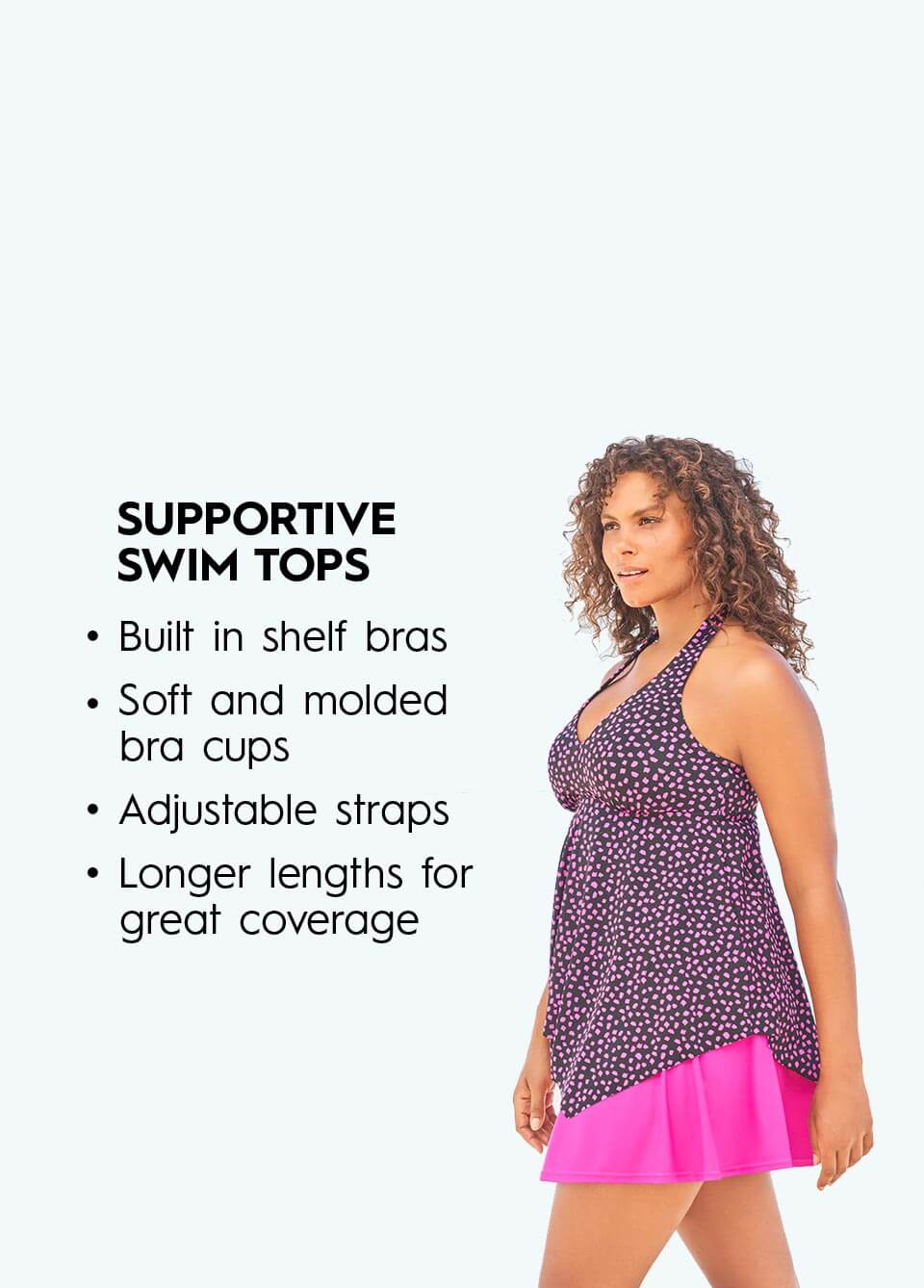 Supportive Swim Tops