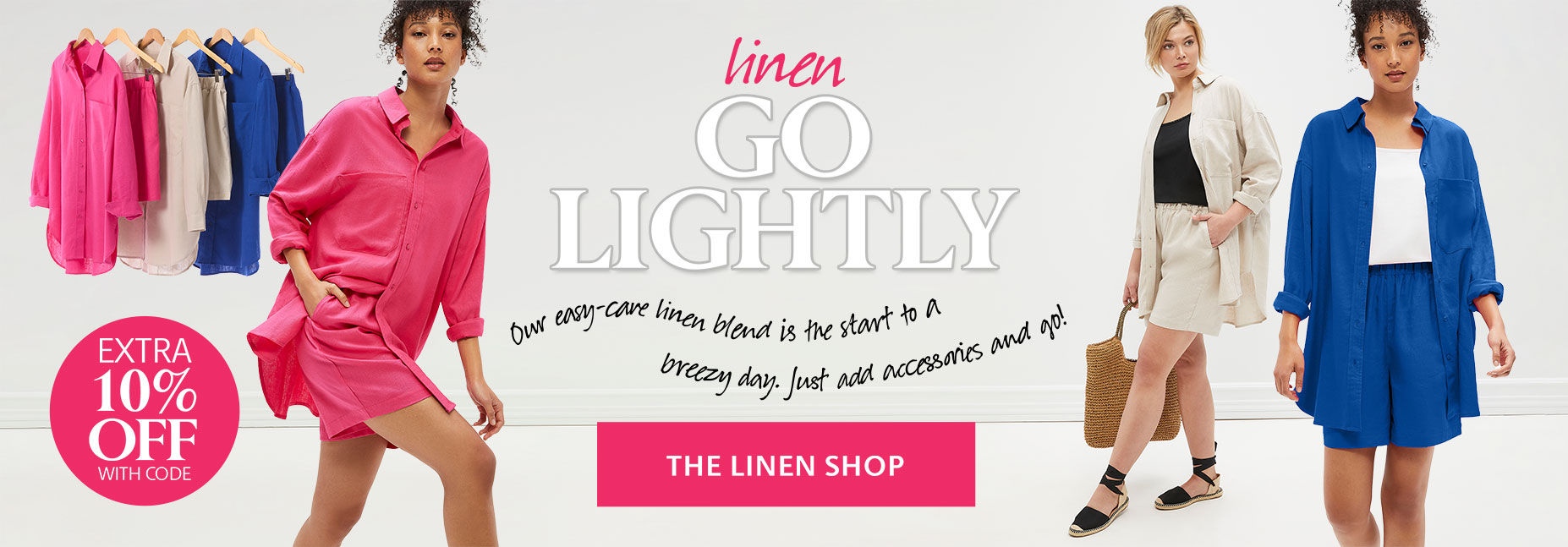 Shop Linen Go Lightly - Extra 10% Off with code