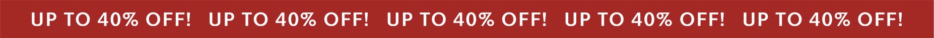 up to 40% off