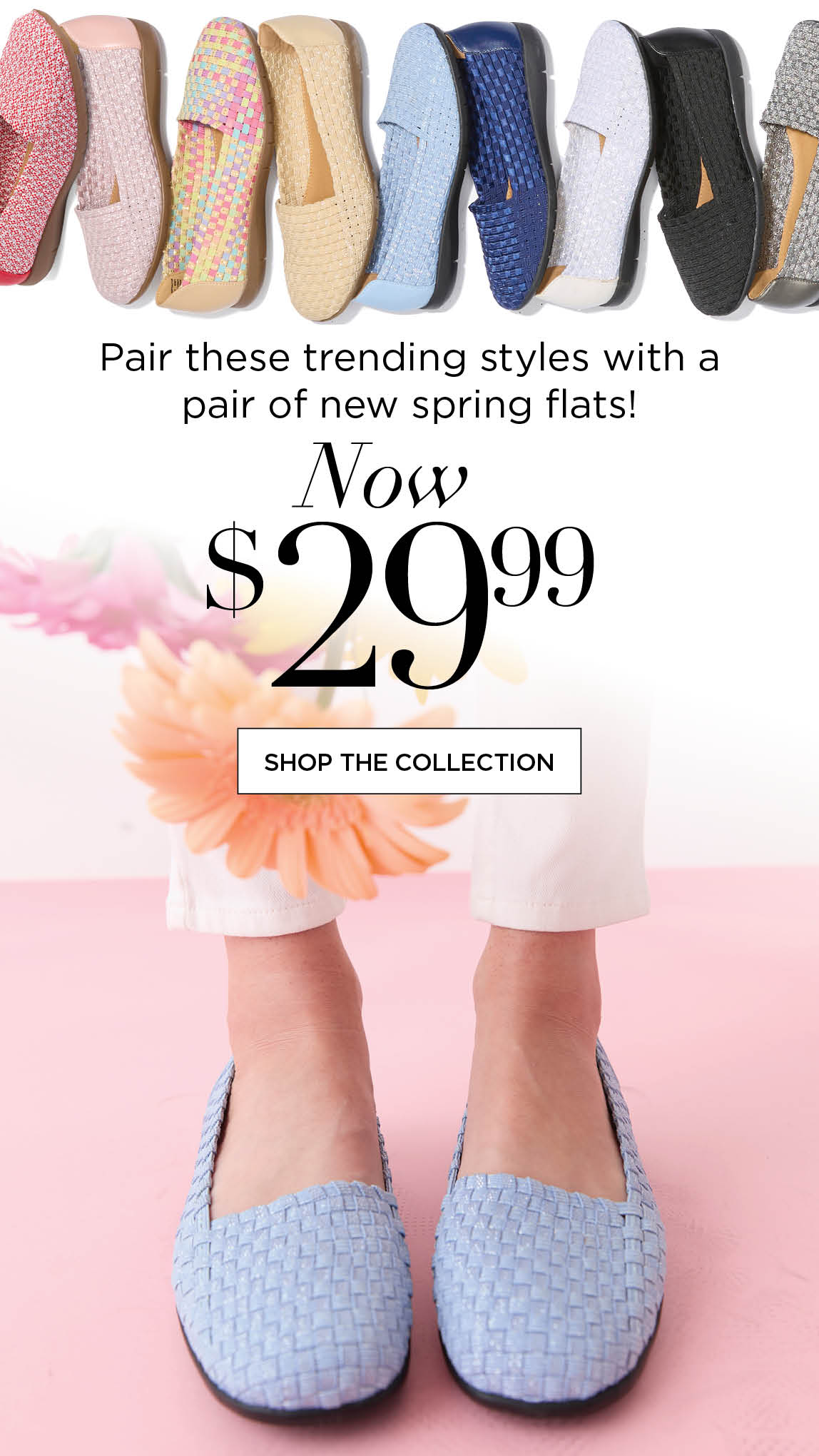 SHOE PLUS UP SPRING FLATS at $29.99