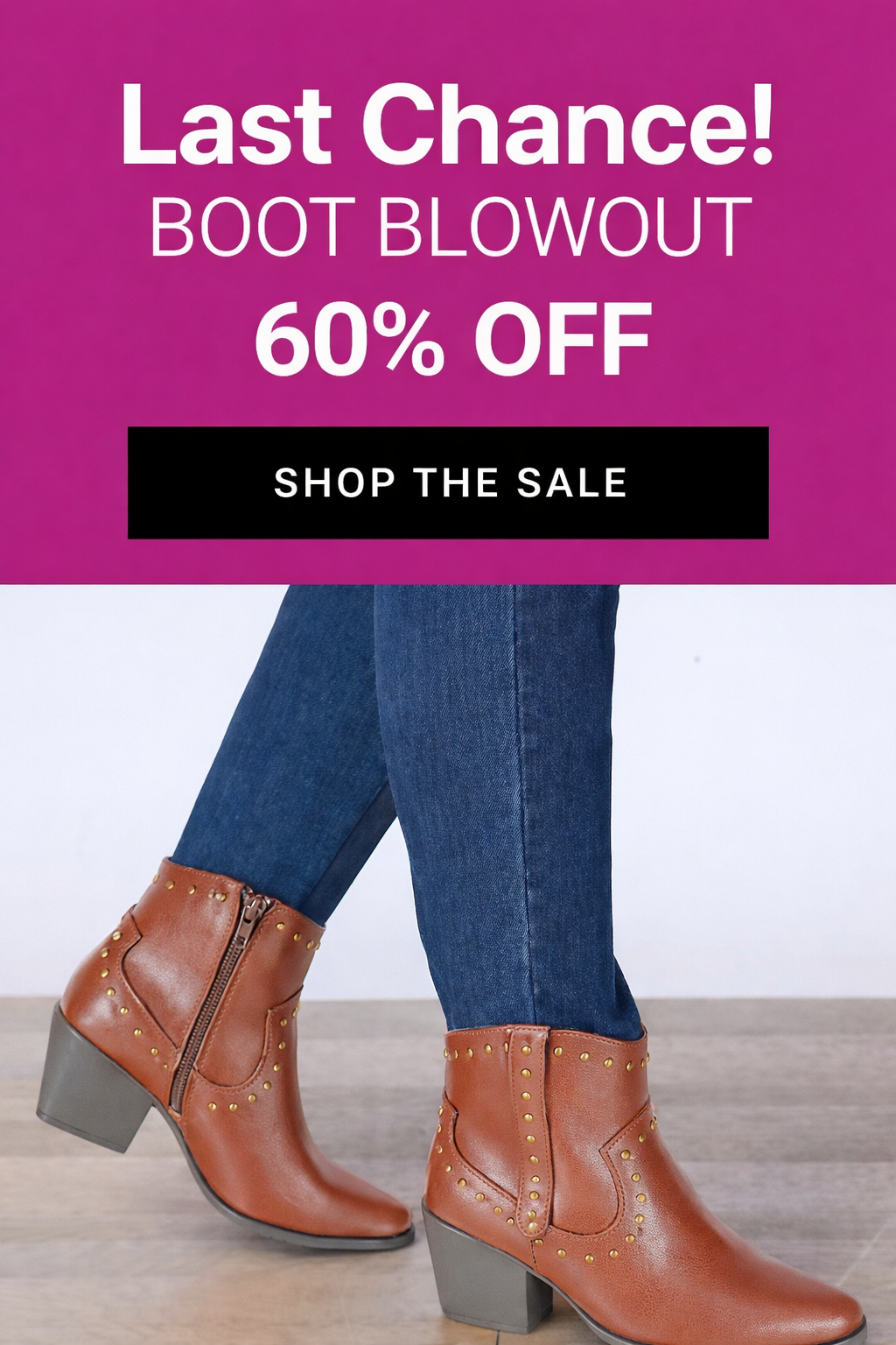  boots blow out 60% off shop now
