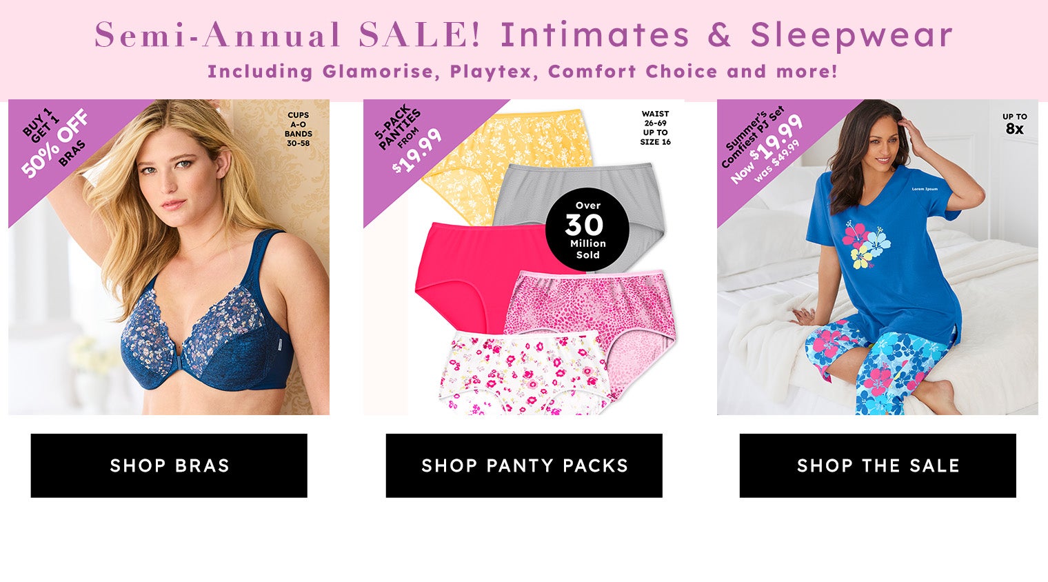 SHOP INTIMATES & SLEEPWEAR