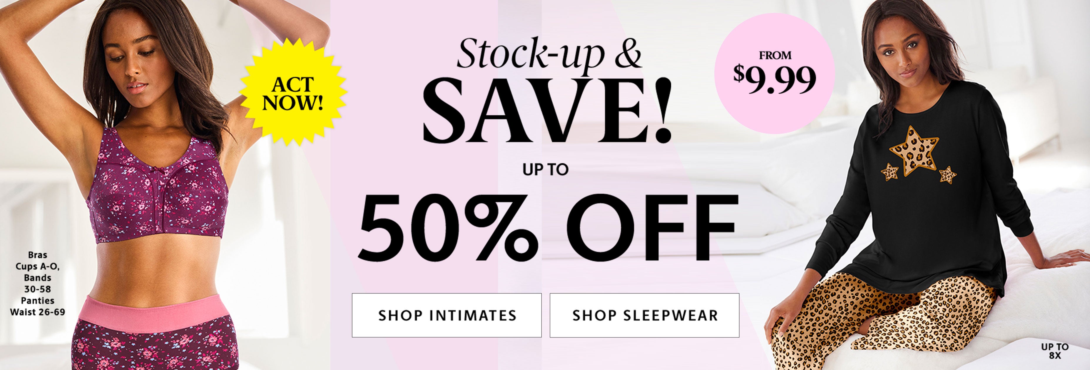 stock up and save! up to 50% off