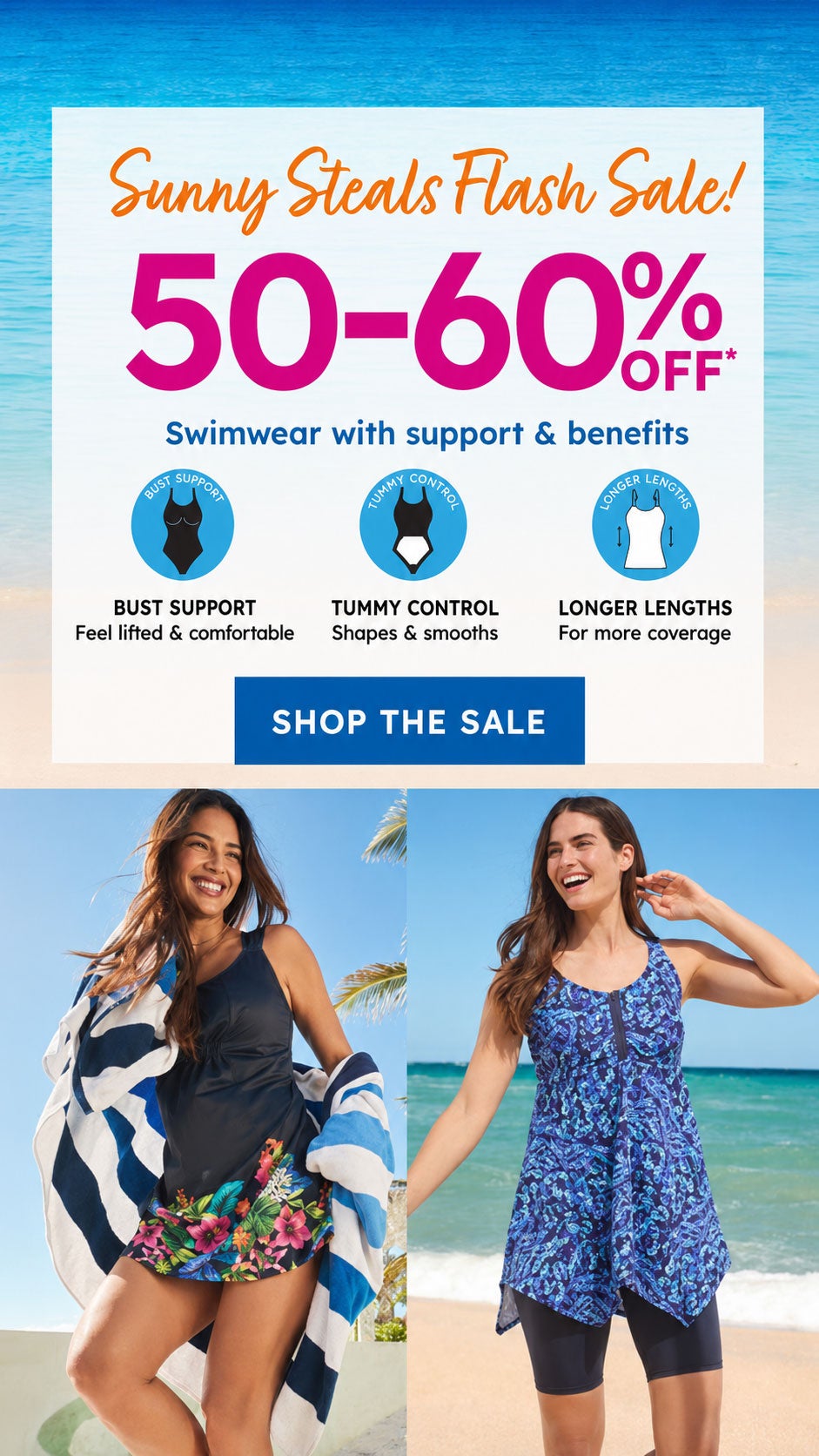 PARTICIPATE IN S4A SUNNY STEALS FLASH SALE: 50-60% Off