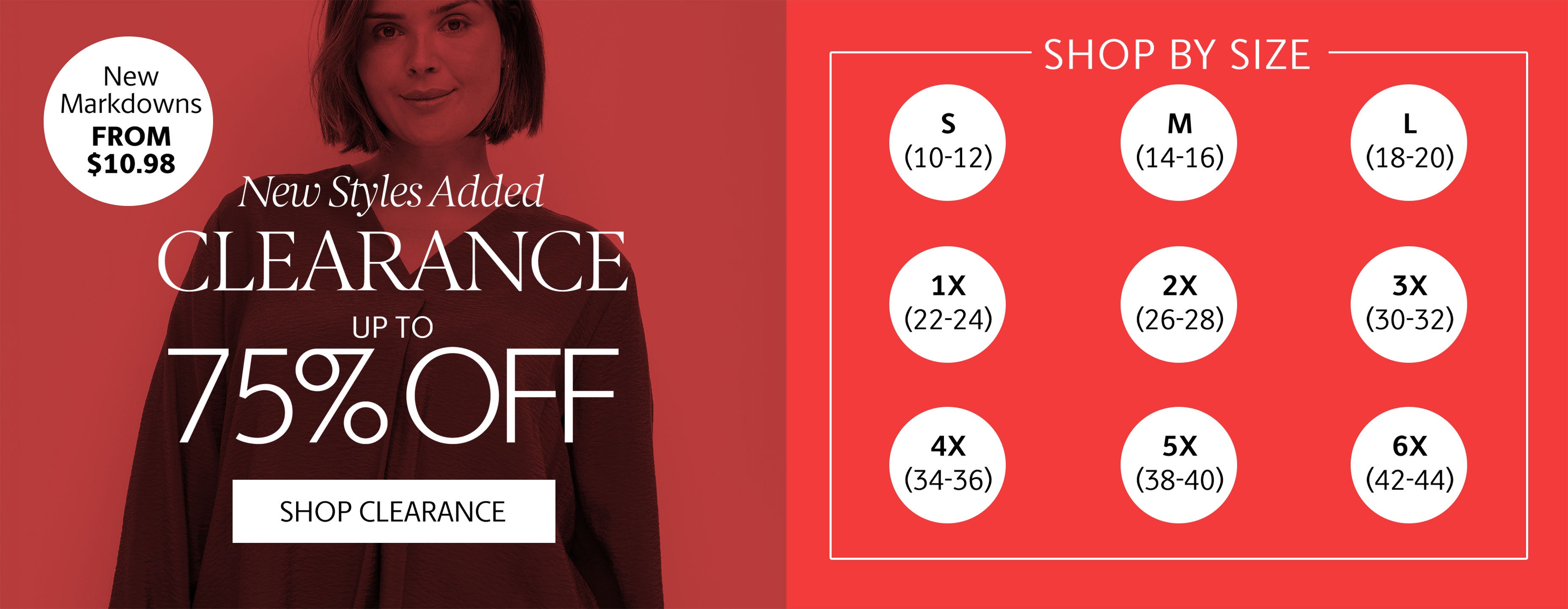 clearance up to 75% off - shop clearance