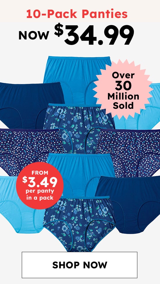 10 pack panties SHOP NOW