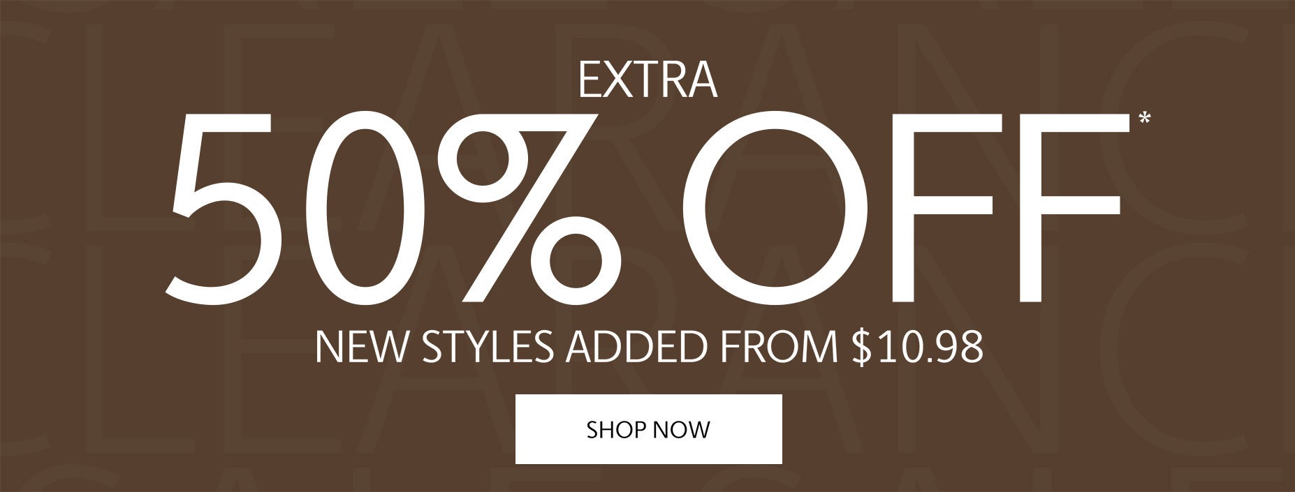Clearance starting at $10.98