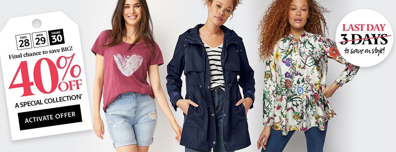 Last Day to Save! Shop early & save more! 40% Off a special collection